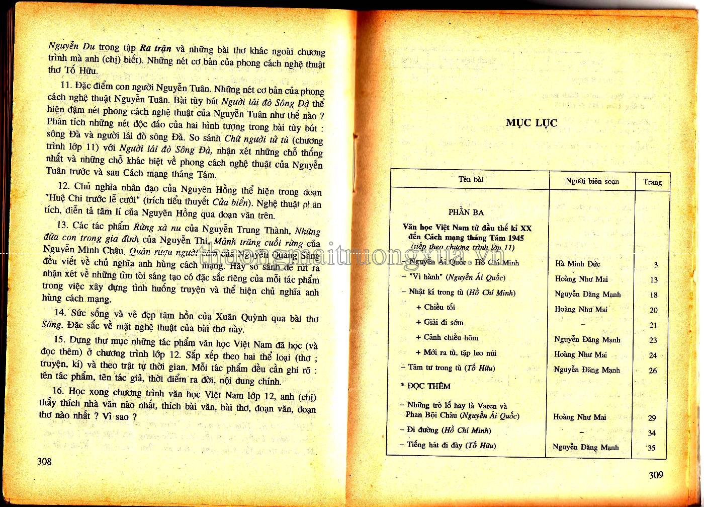 Văn học 12 (tập 1 - 2000) - Trang 151