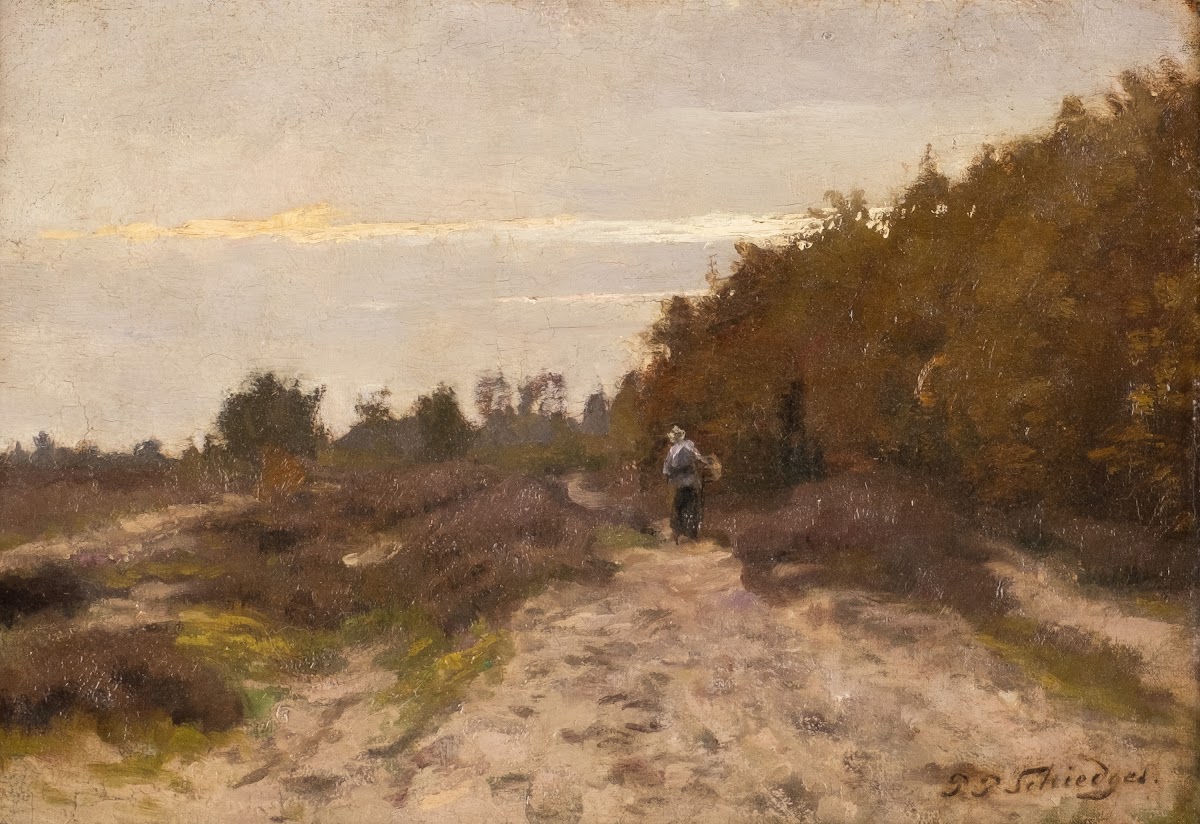 Peasant woman in dune