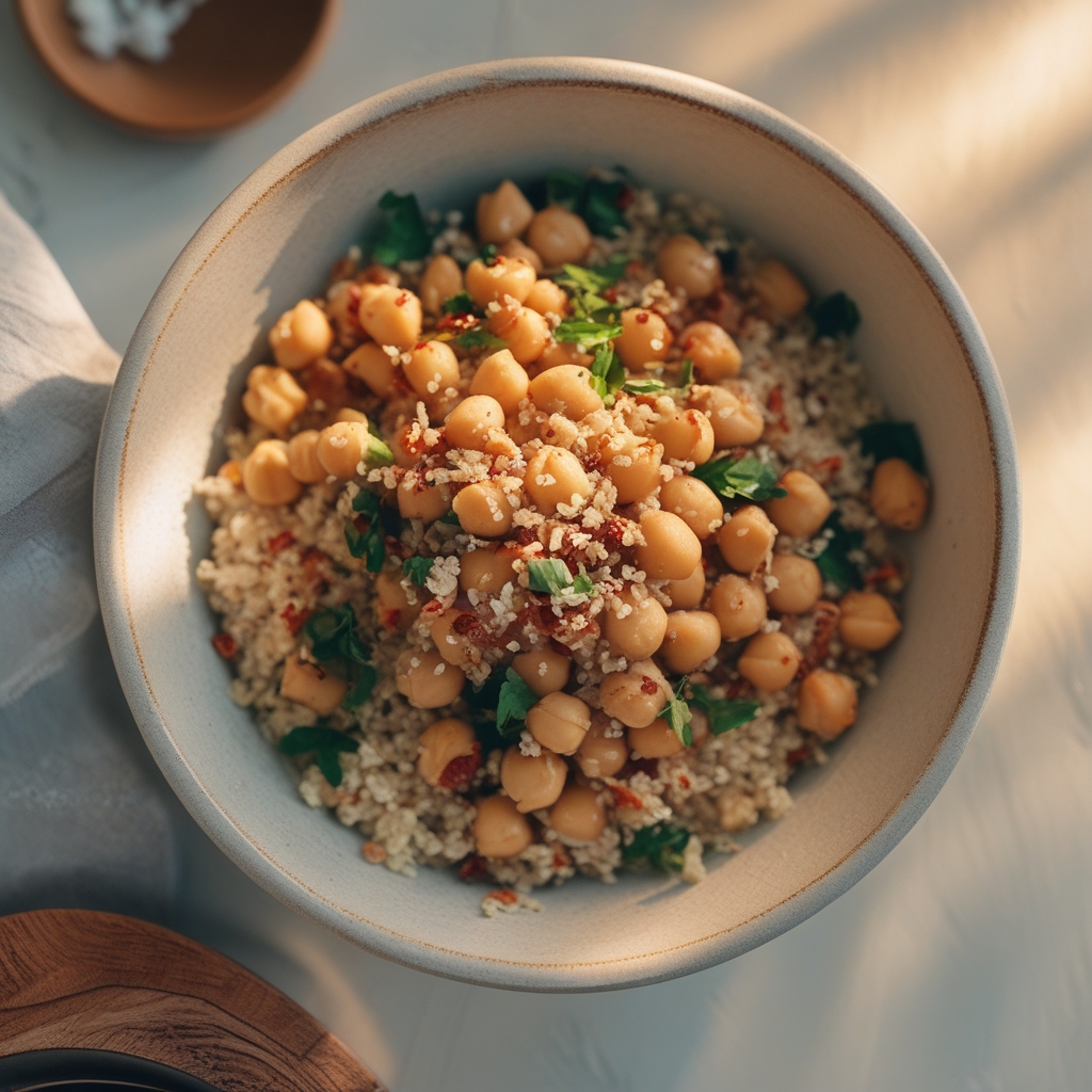 Coconut Chickpea & Quinoa Power Bowl with Lime‑Cilantro Dressing
