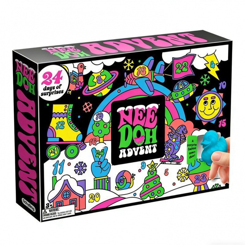 Christmas Advent Calendar with Squeeze Toy