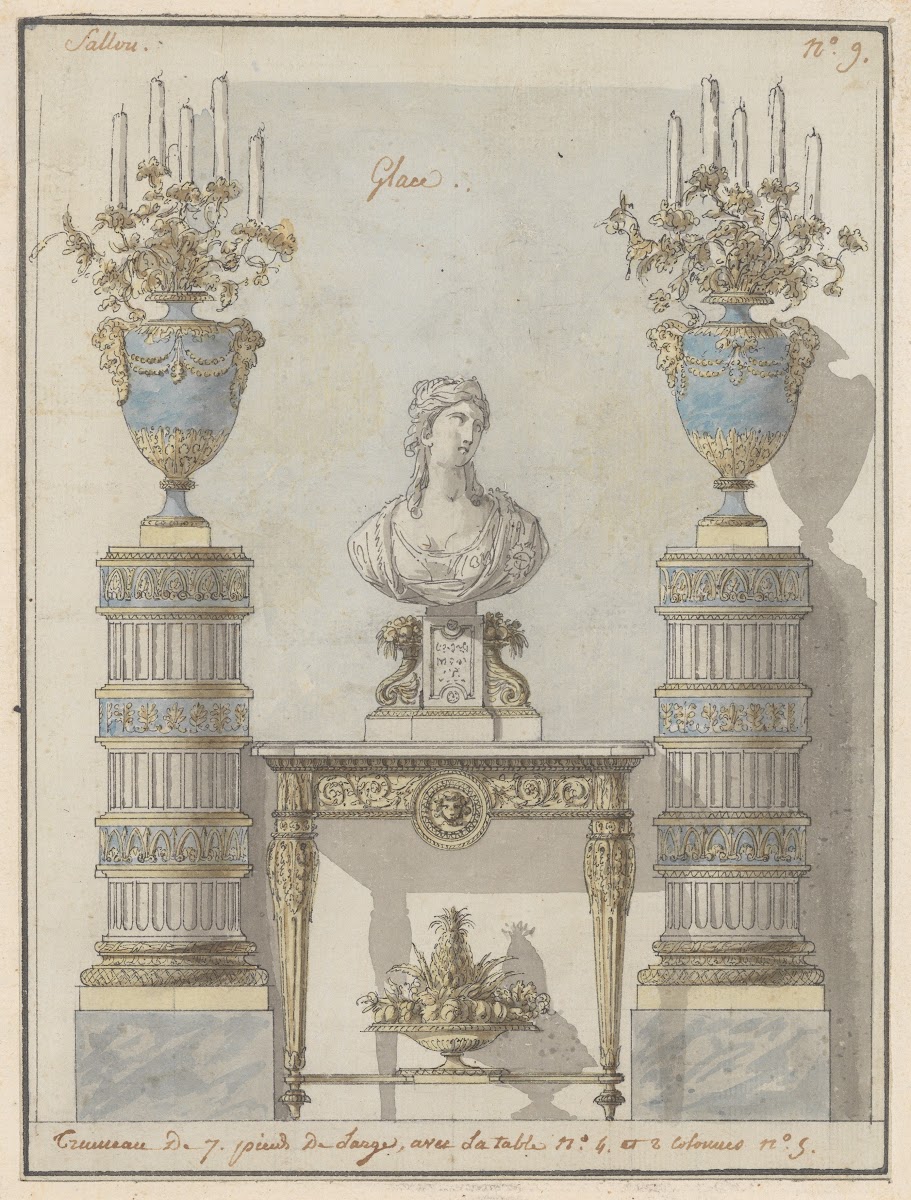 Wall Elevation for a Salon ca 1780