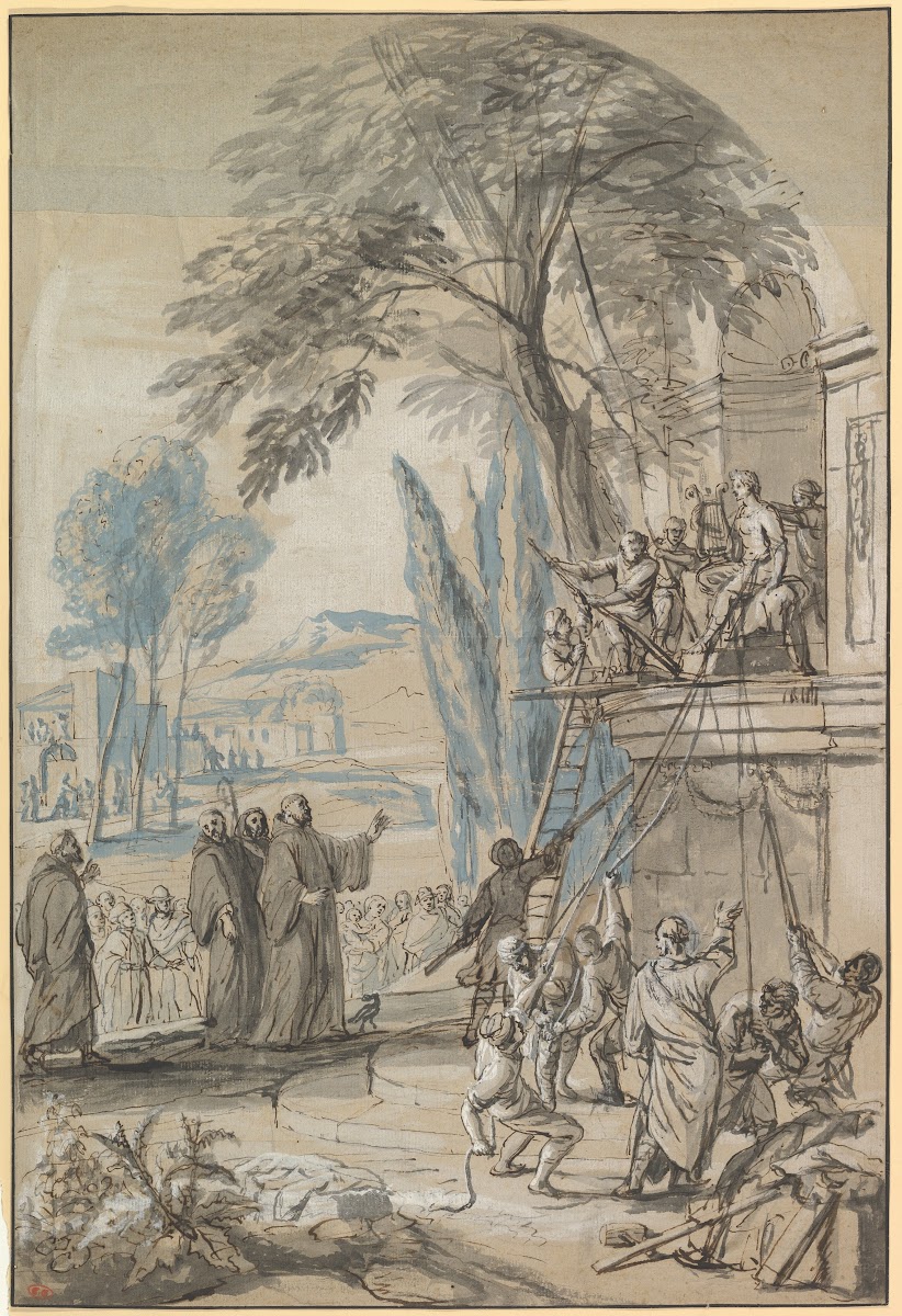 Benedict of Nursia Orders the Destruction of the Temple of Apollo at Monte Cassi