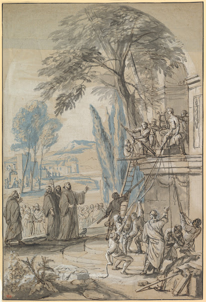 Benedict of Nursia Orders the Destruction of the Temple of Apollo at Monte Cassi