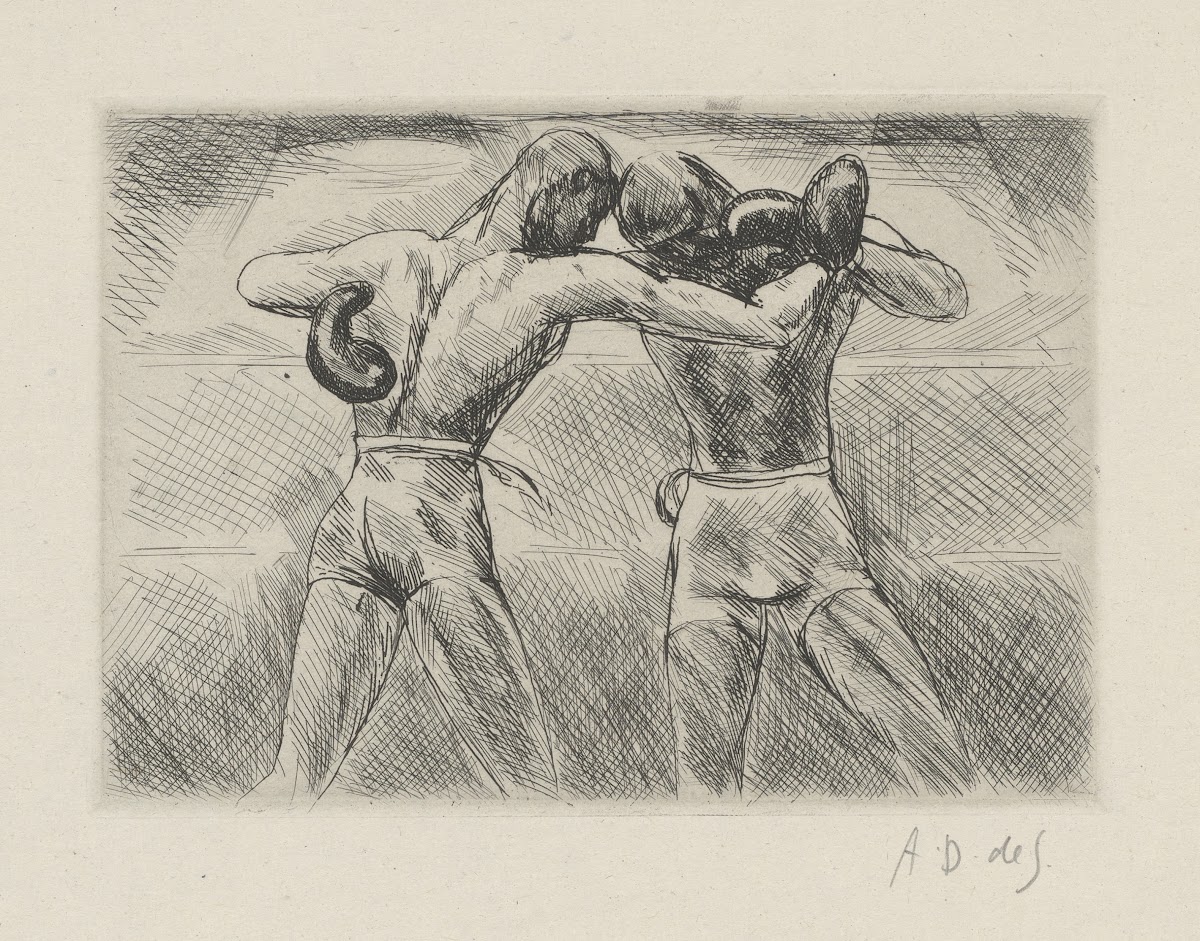 Tableau de la boxe illustré de 29 gravures à leau forte pl 54 1923