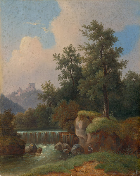 Landscape with Castle and Dam 18501860