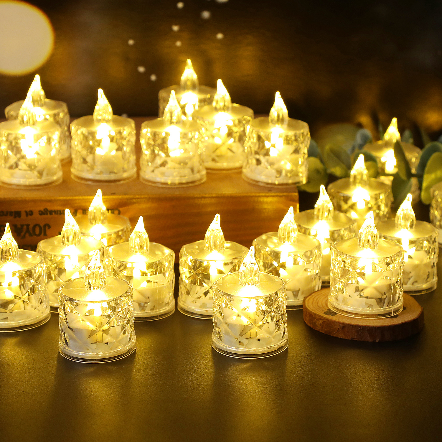 LED Crystal Candlelight for Atmospheric Lighting