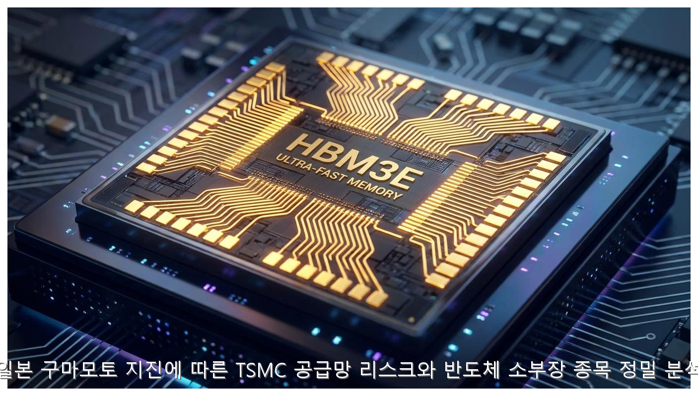 일본 구마모토 지진에 따른 TSMC 공급망 리스크와 반도체 소부장 종목 정밀 분석 핵심 안내 및 분석 인포그래픽 (7)