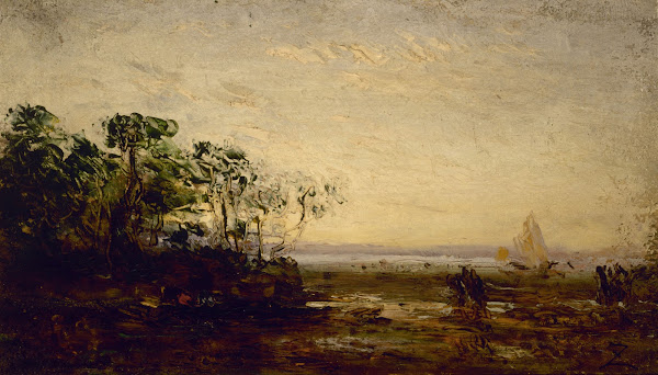 Martigues effet de crépuscule 1850 1900