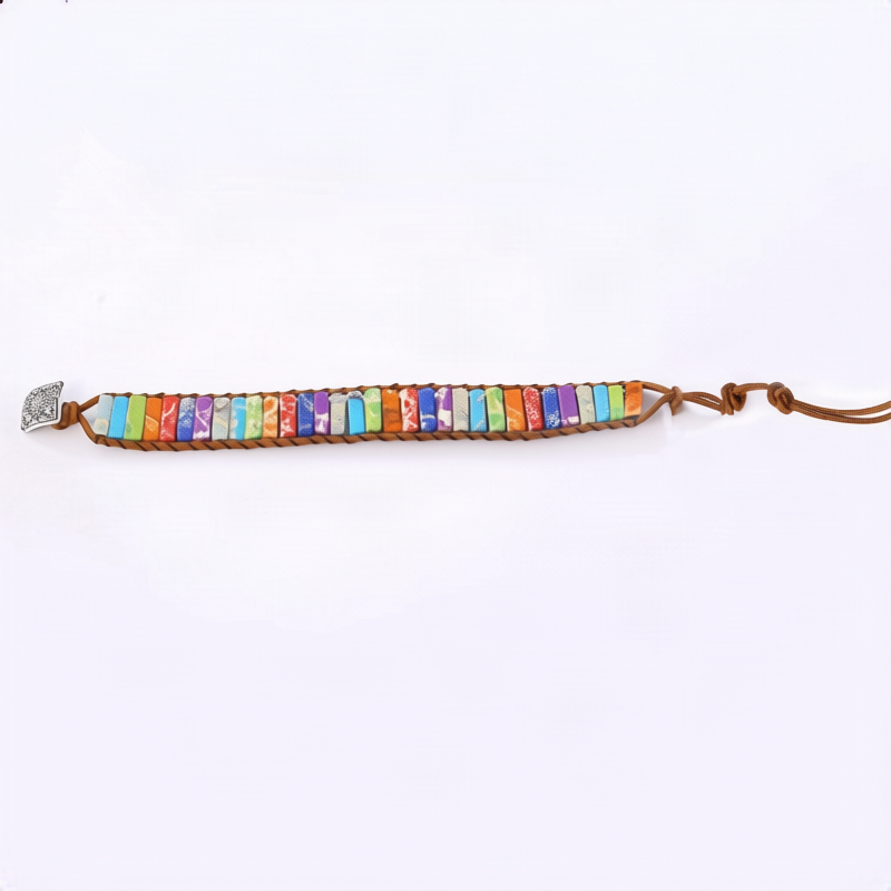 Wickelarmband aus Natursteinen