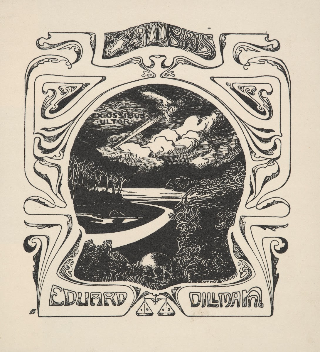 Ekslibris Eduard Dillmann 1903