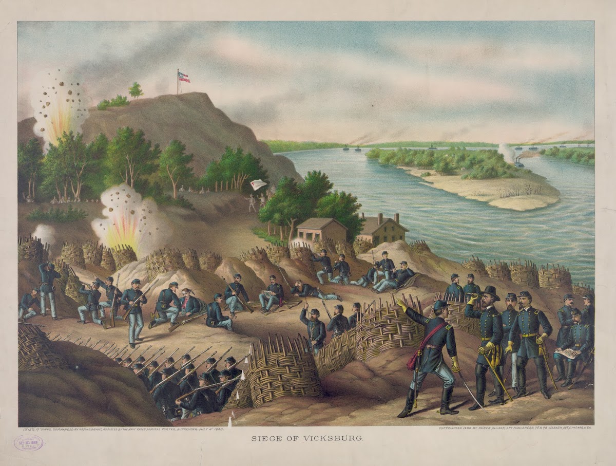 Siege of Vicksburg13 15  17 Corps Commanded by Gen US Grant 1888