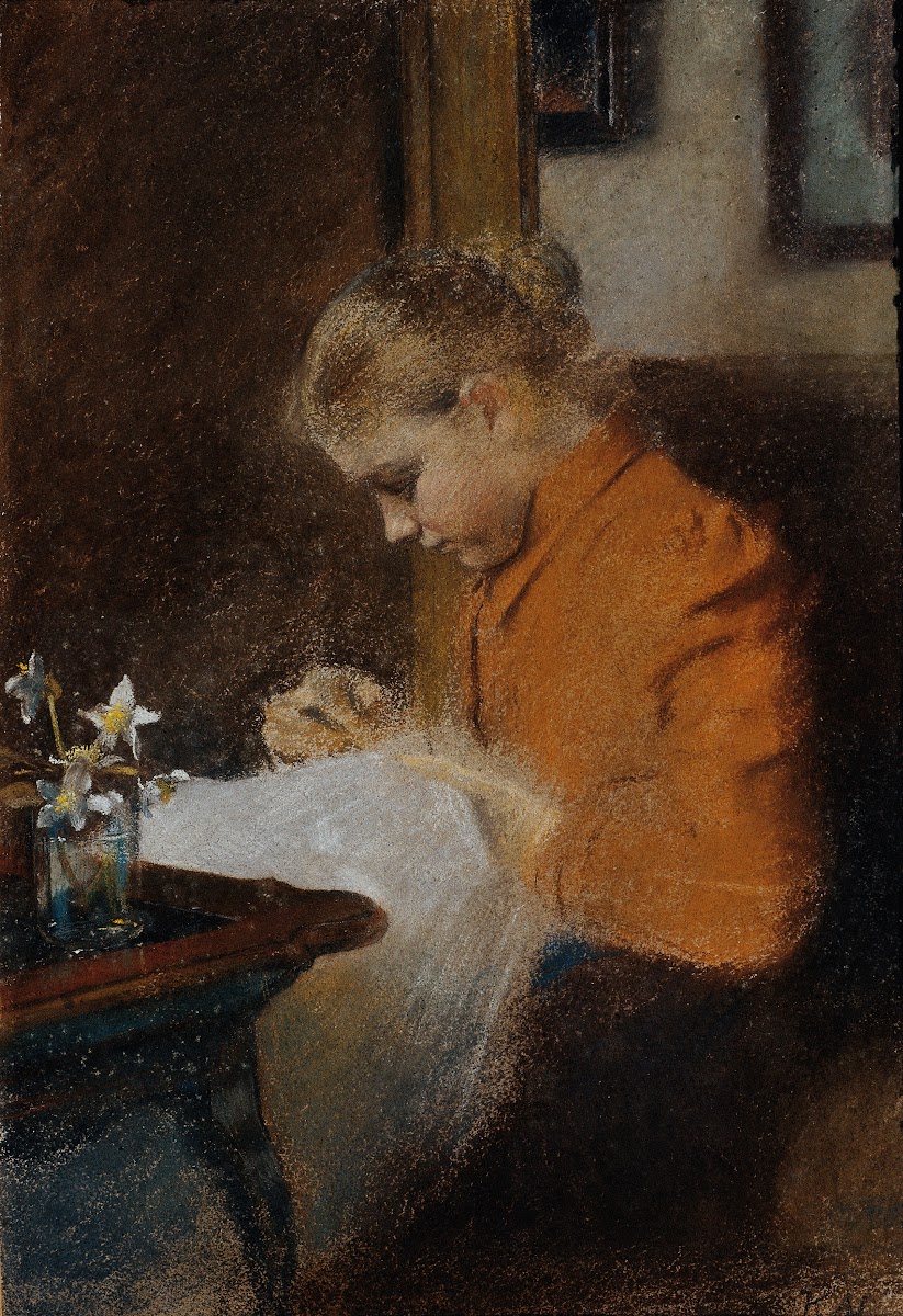 Leopoldine Steindl Moser Schwester des Künstlers 1895