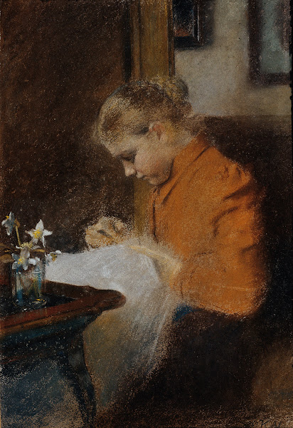 Leopoldine Steindl Moser Schwester des Künstlers 1895
