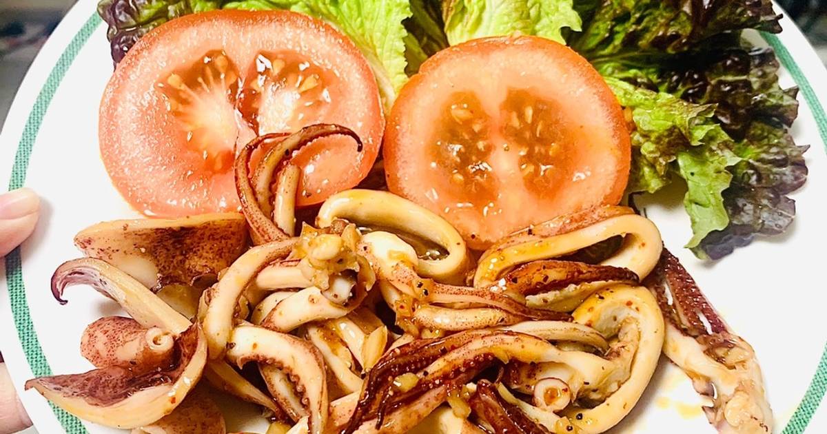 Mực chiên nước mắm (dùng nồi chiên không dầu)
