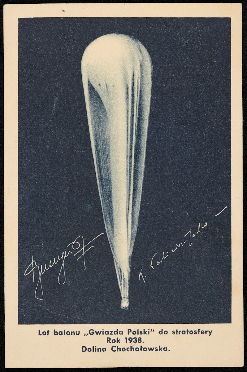 Lot balonu Gwiazda Polski do stratosfery 1938