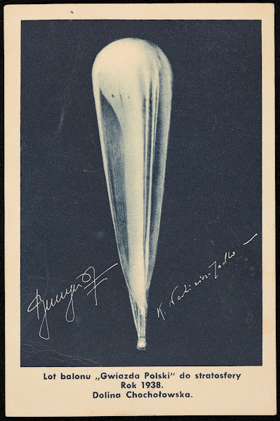 Lot balonu Gwiazda Polski do stratosfery 1938