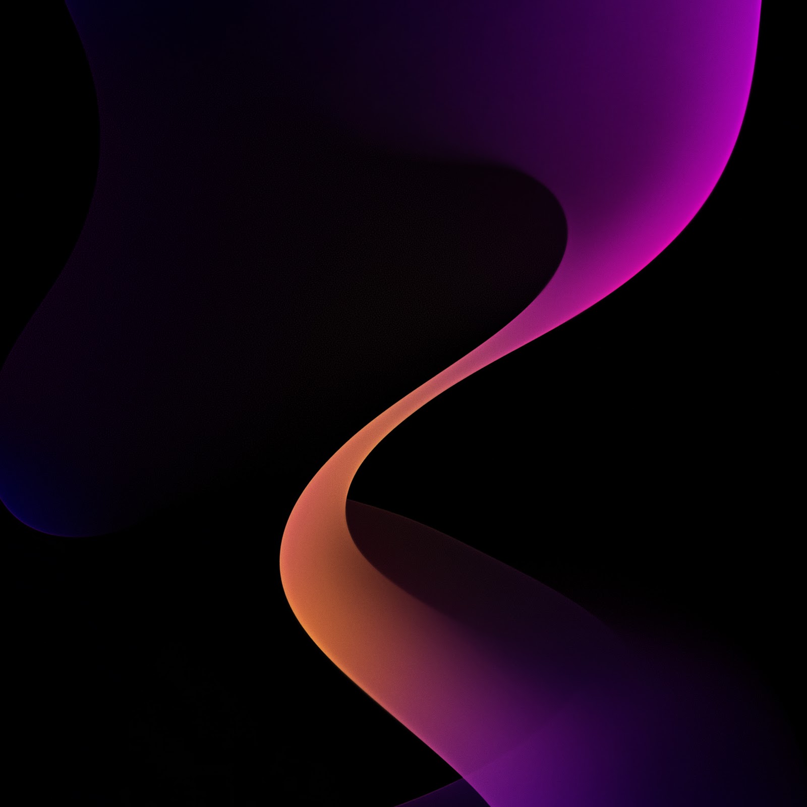 Download Abstract, Gradient, Dark, Curves 5K iPhone