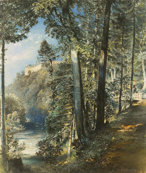Schloss Grätz Bei Troppau Hradec Castle Moravia 1850