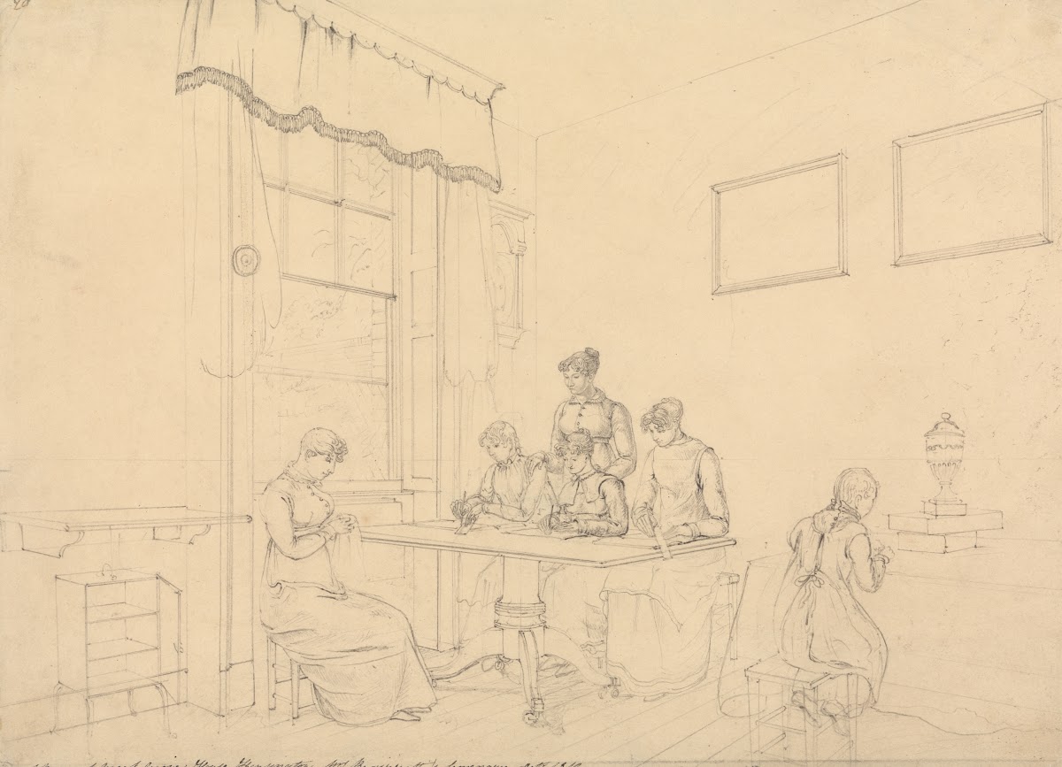 A Room at Great Grove House Kensington Mrs Bavizzettis Seminary 1812