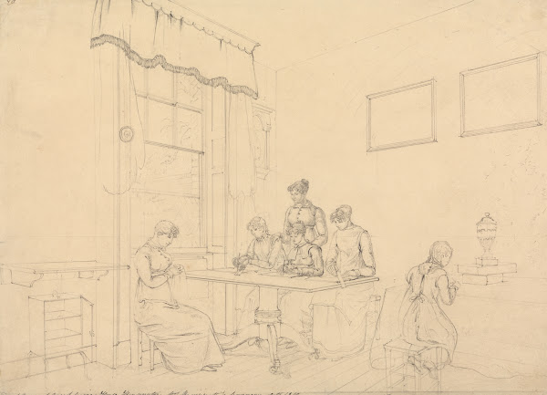 A Room at Great Grove House Kensington Mrs Bavizzettis Seminary 1812