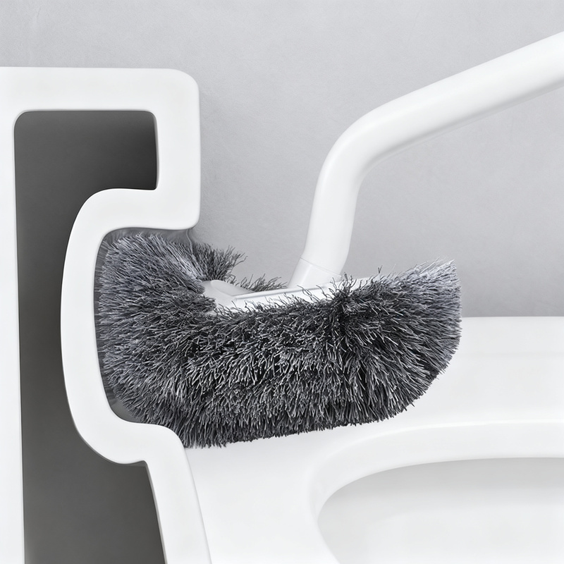 Toilettenbürste mit langem Griff, wandhängbar
