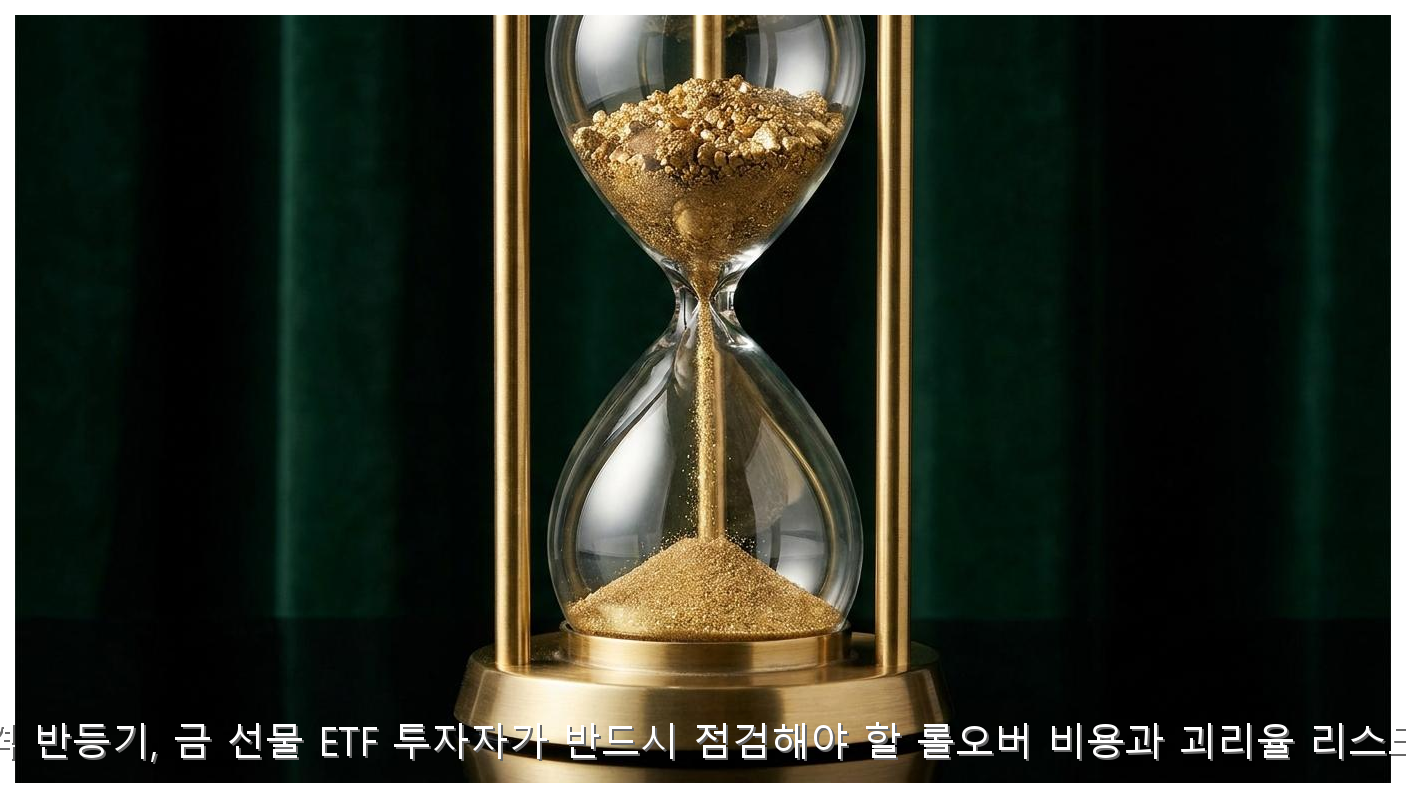 금 가격 반등기, 금 선물 ETF 투자자가 반드시 점검해야 할 롤오버 비용과 괴리율 리스크 분석 핵심 안내 및 분석 인포그래픽 (3)