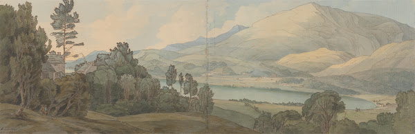 View of Lake Coniston Lancashire 1786