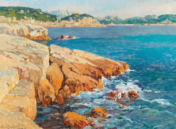A Coastal Landscape In The South Of France