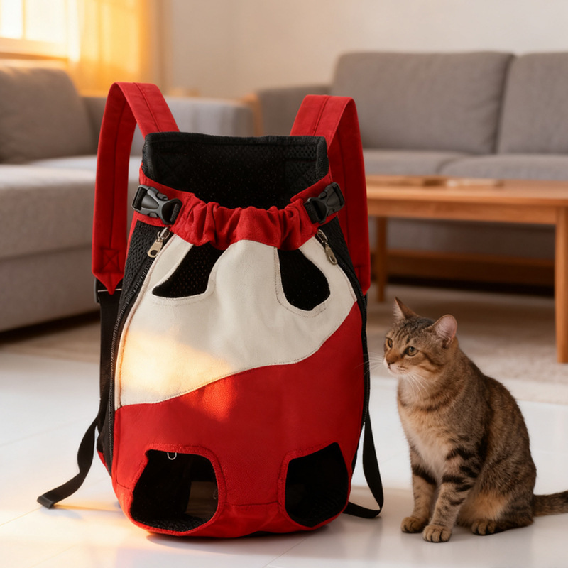 Transportrucksack für Hunde und Katzen, Leinwand