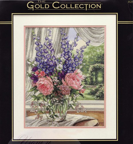 DIM35257 Peonies And Delphinums