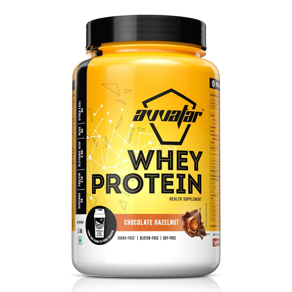 Avvatar Whey Protein Chocolate Hazelnut Flavour, 1 Kg