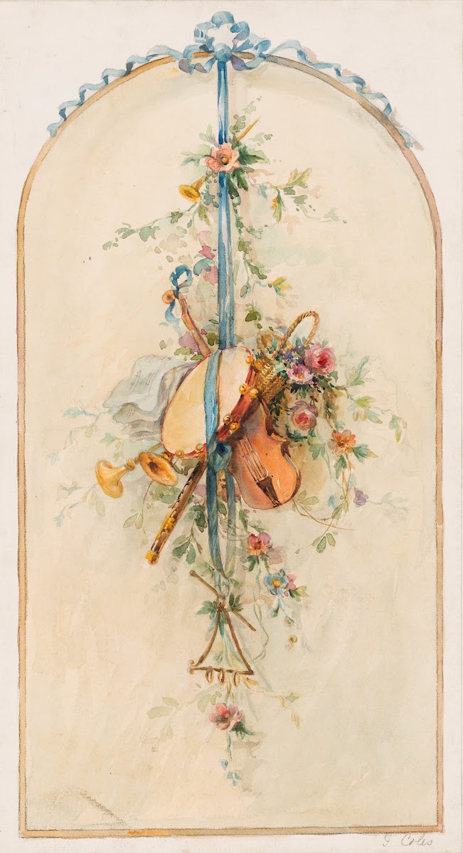 Trophy composed of musical instruments ca 190709