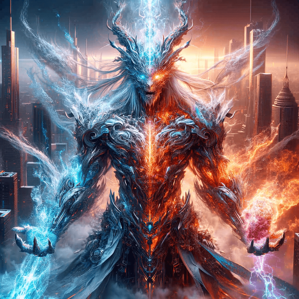 Imagina un centinela elemental de