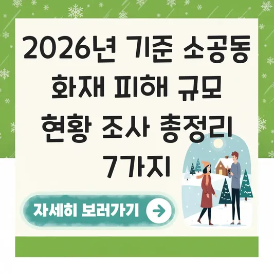 소공동 화재 피해 규모 현황 조사