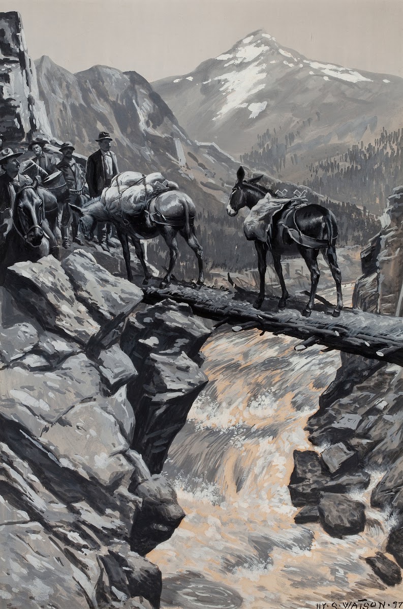Crossing the Rushing Stream 1897