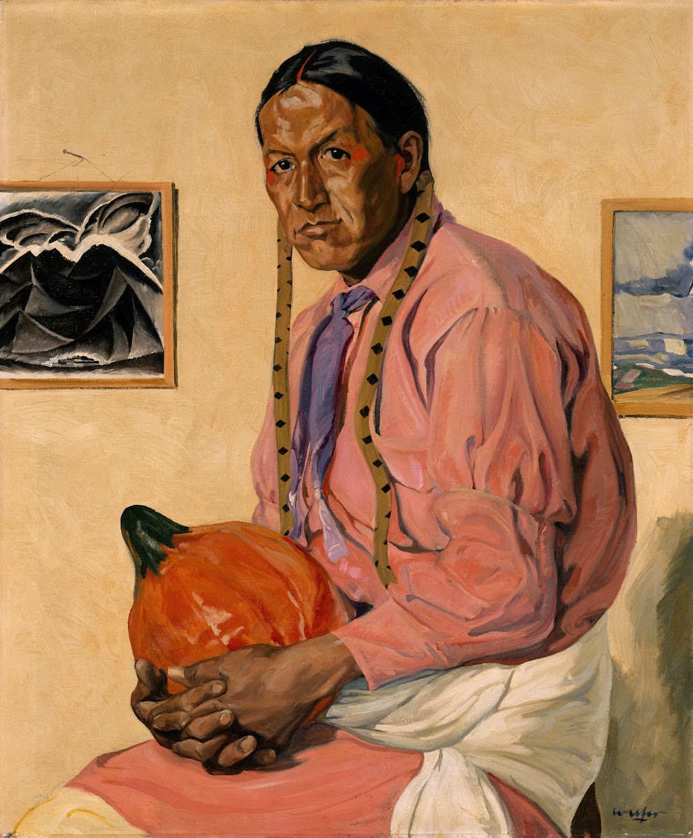 Portrait of a Man with a Pumpkin 1920s