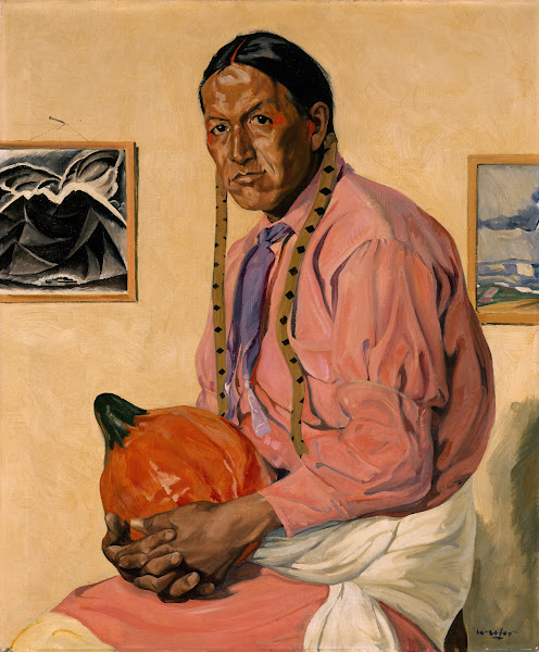 Portrait of a Man with a Pumpkin 1920s
