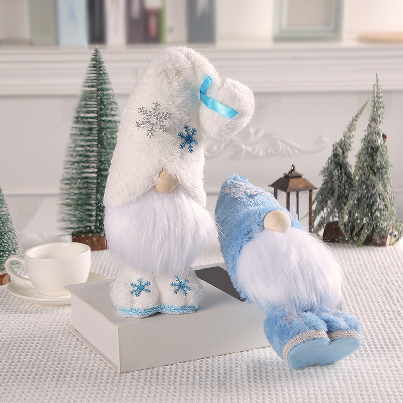 Christmas gnome figure with snowflake design