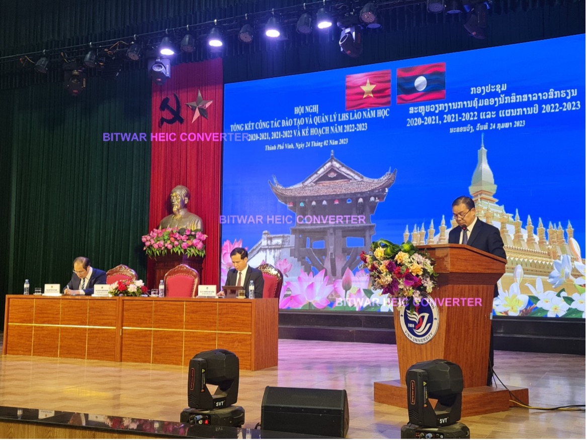 Hội nghị công tác đào tạo và quản lý lưu học sinh Lào năm 2023