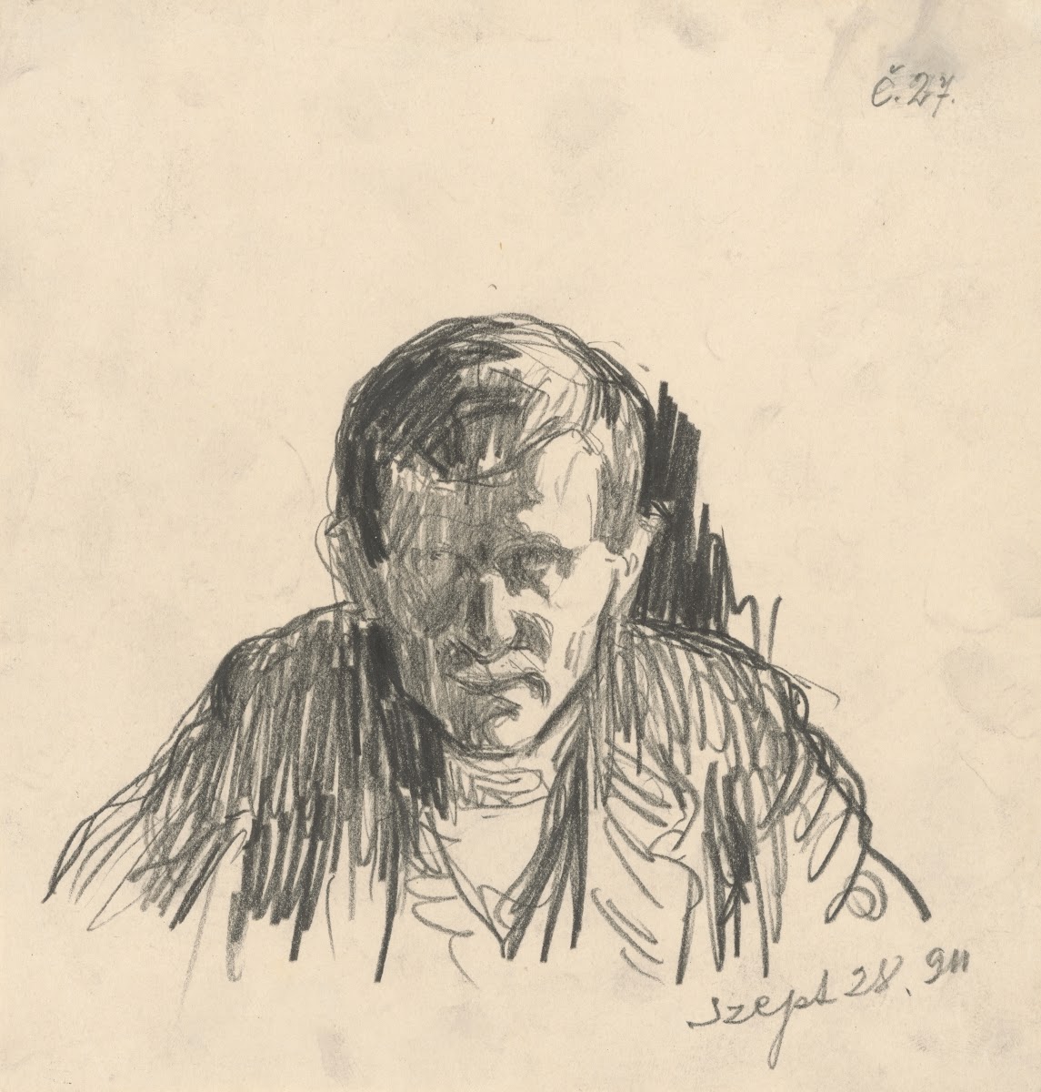 Study of Male Head 1911