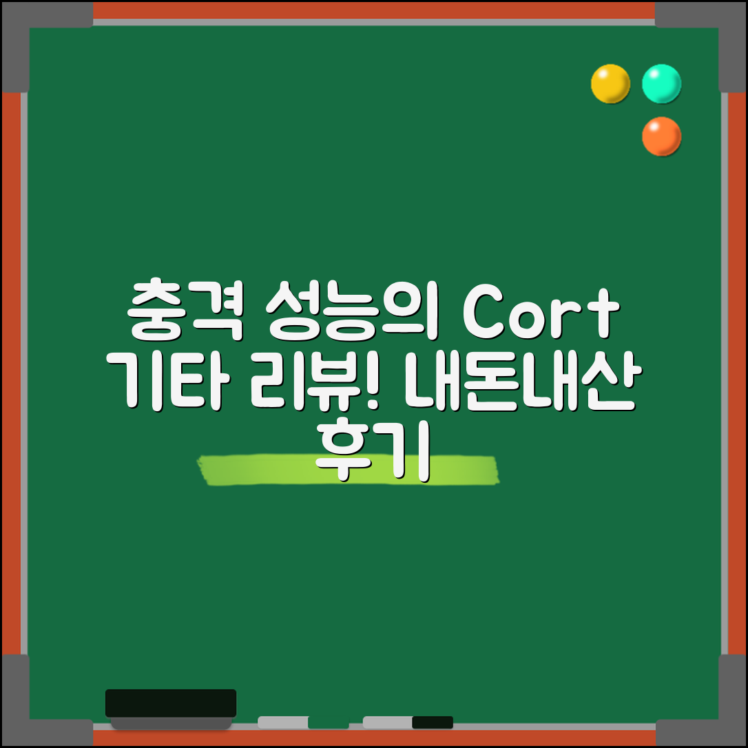 충격적인 성능! 내돈내산 cort 기타 리뷰
