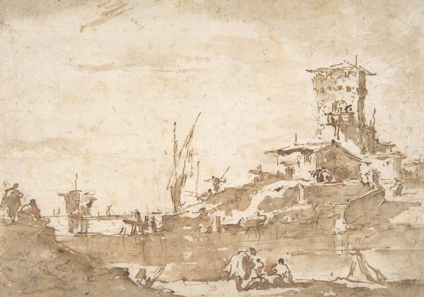 Lagoon Capriccio with a Tower 171293
