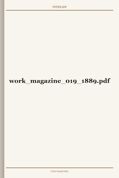 work magazine 019 1889