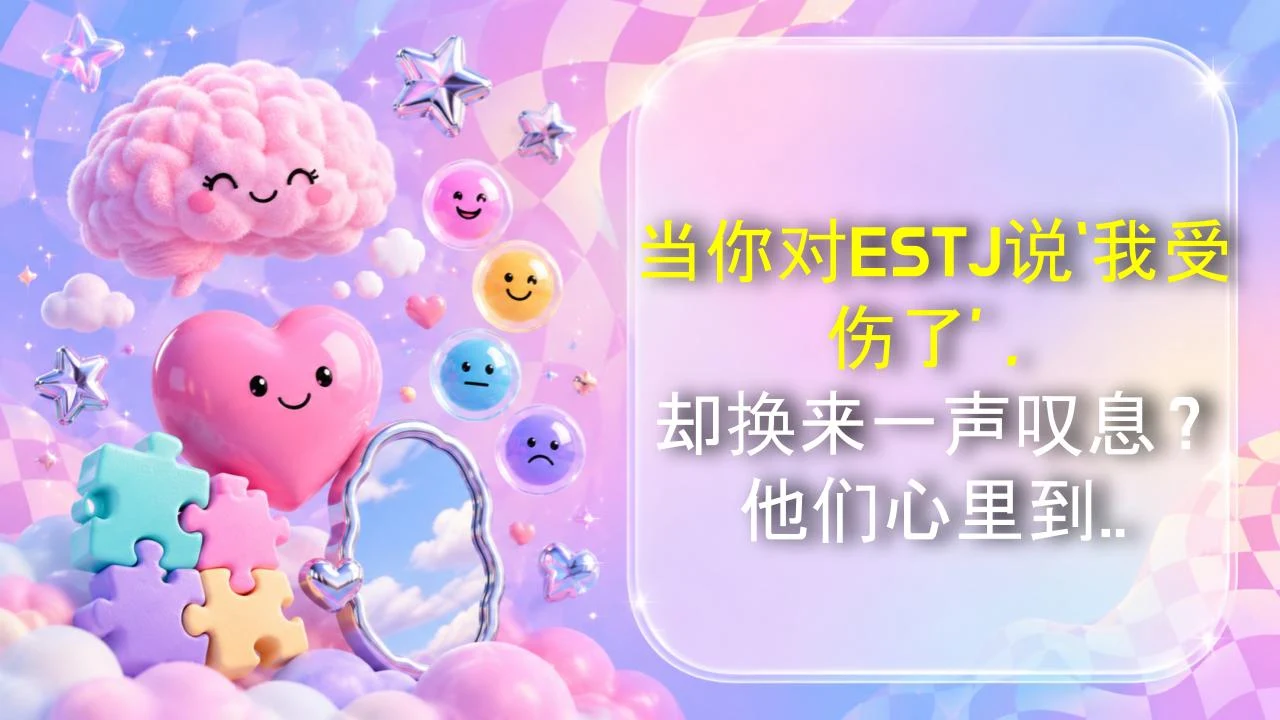 当你对ESTJ说‘我受伤了’，却换来一声叹息？他们心里到底在想什么！