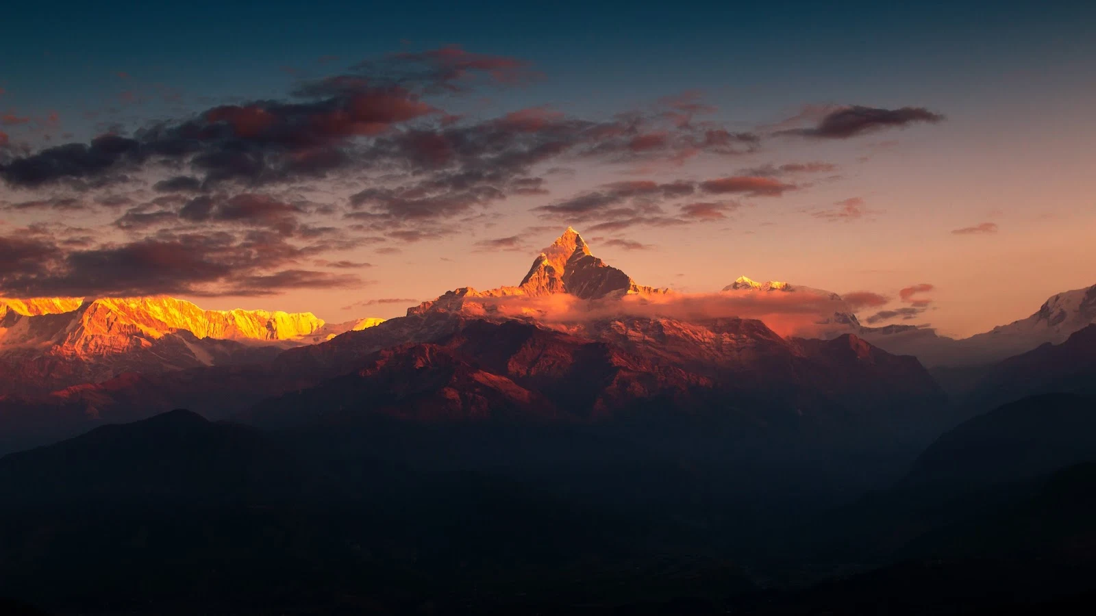 Nature, Landscape, Mountains, Sunlight, Clouds 5K Desktop, iPhone Wallpaper Background