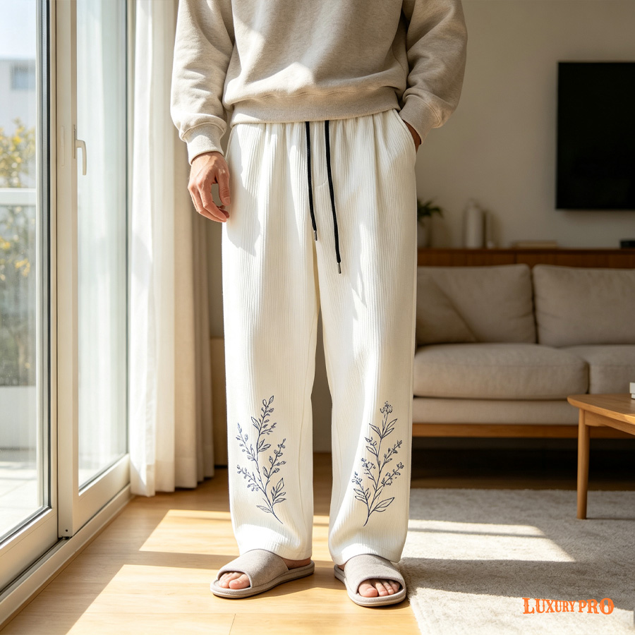 2D corduroy long pants