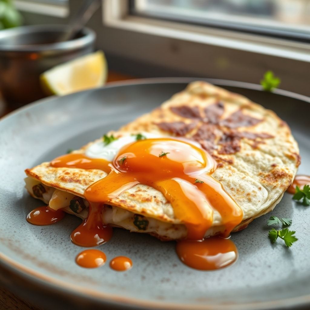 Easy Fried Egg Quesadilla for a Quick Breakfast (10-Minute Meal!) finished