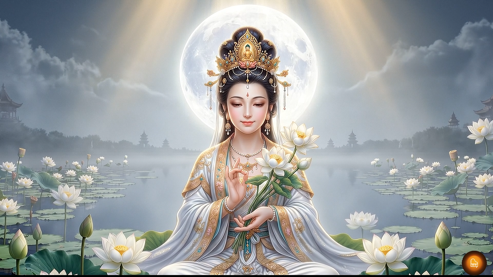 Ethereal Serenity of the Jade Lotus Garden
