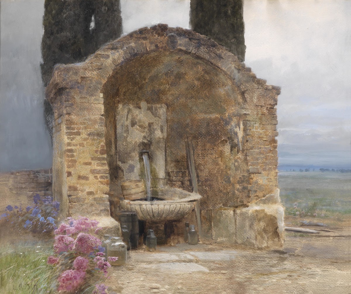 Brunnen In Italienischer Landschaft