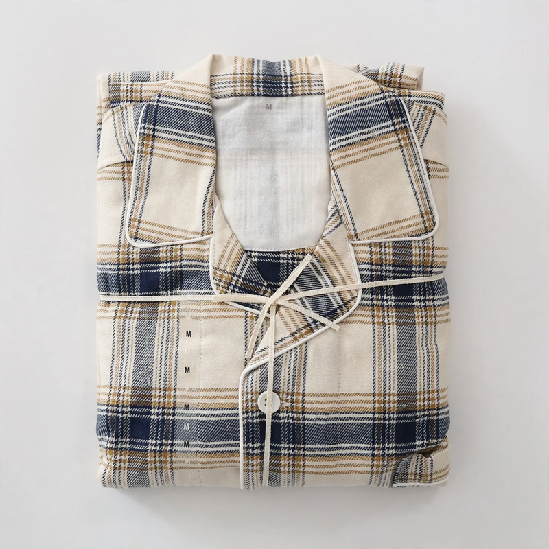 Baumwoll-Flanell-Schlafanzug im japanischen Stil